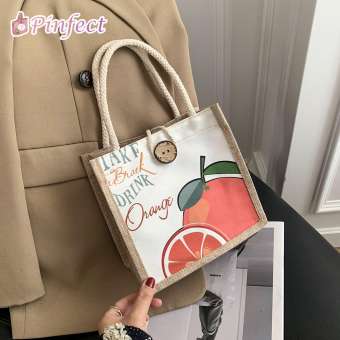 Ins Cây Lá Retro Phong Cách Trung Quốc Bắc Kinh Opera In Túi Đeo Vai Túi Xách Phụ Nữ Casual Cotton Linen Áo Thời Trang-Xử Lý Túi Đựng Bữa Trưa Túi Xách Mua Sắm Túi Bong Bóng Túi Trà