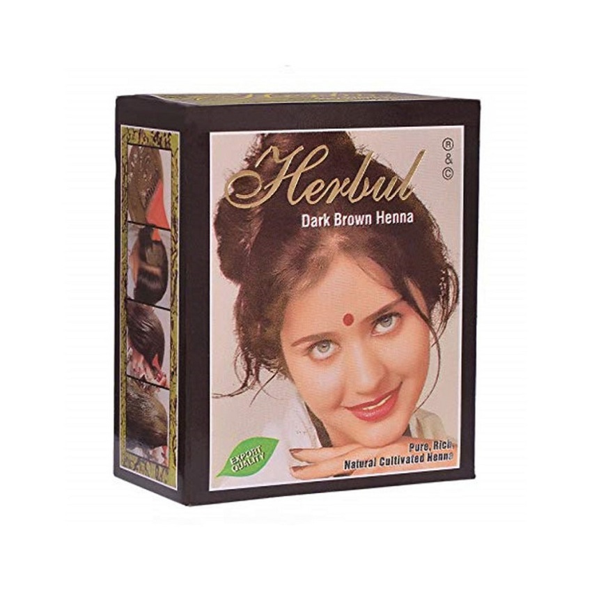 Bột nhuộm tóc thảo dược Henna - Nâu 60g