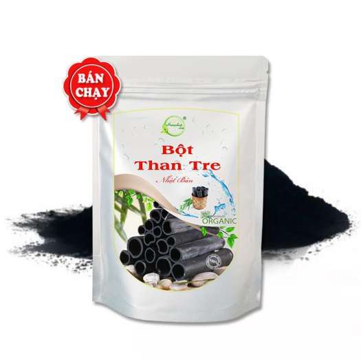 Bột than tre hoạt tính nhật bản trắng răng ngăn mụn thải độc kiềm nhờn 20gr - Henashop