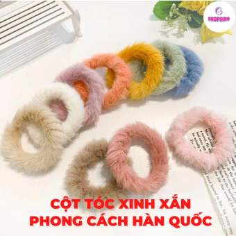 Thun cột tóc nữ nhiều màu xinh xắn phong cách Hàn Quốc M09