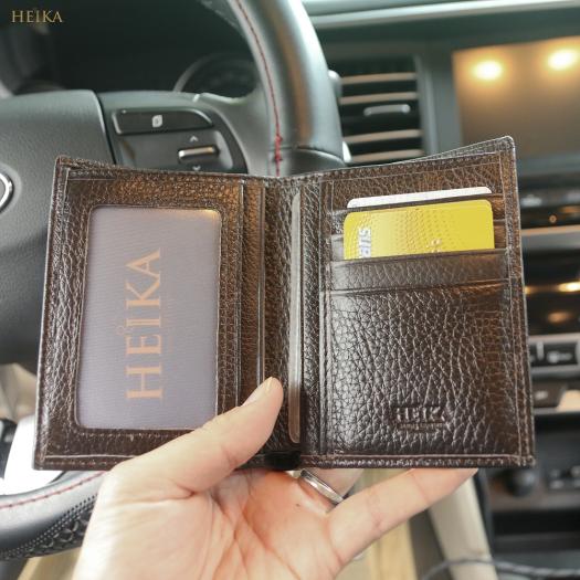 Ví Nam / Bóp Nam  Ví Da Nam / Bóp Da Nam Giá Tận Xưởng Có 3 Ngăn Lớn 1 Khóa Kéo 7 Ngăn Nhỏ Bỏ Vừa Tất Cả Các Loại Giấy Tờ, Bảo hành 24 tháng, thương hiệu Heika