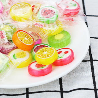 Combo 300g kẹo cứng hương vị trái cây bốn mùa hình dáng siêu cute