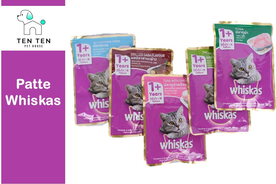 Pate Whiskas dành cho mèo con - Gói 80g