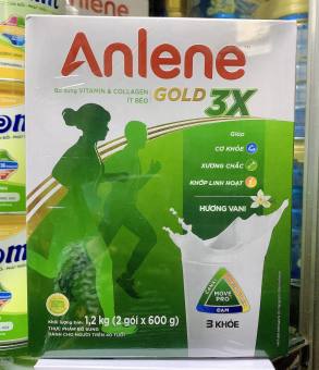 Sữa Bột Anlene Gold 3X Hương VaNi Hộp 1.2kg