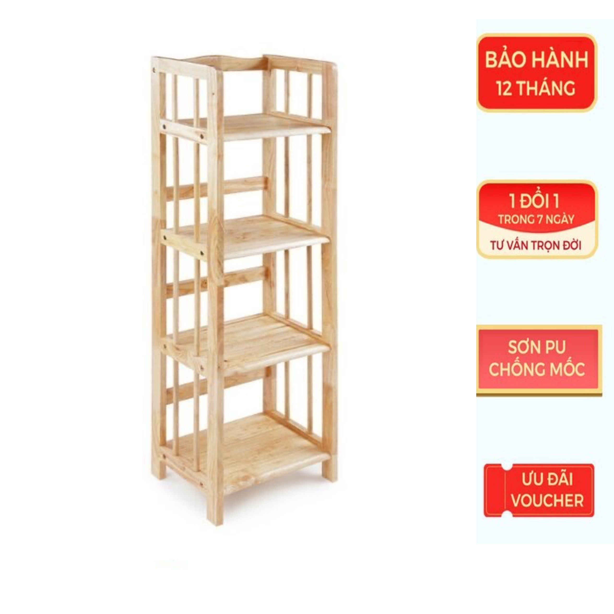 Kệ sách 4 tầng
