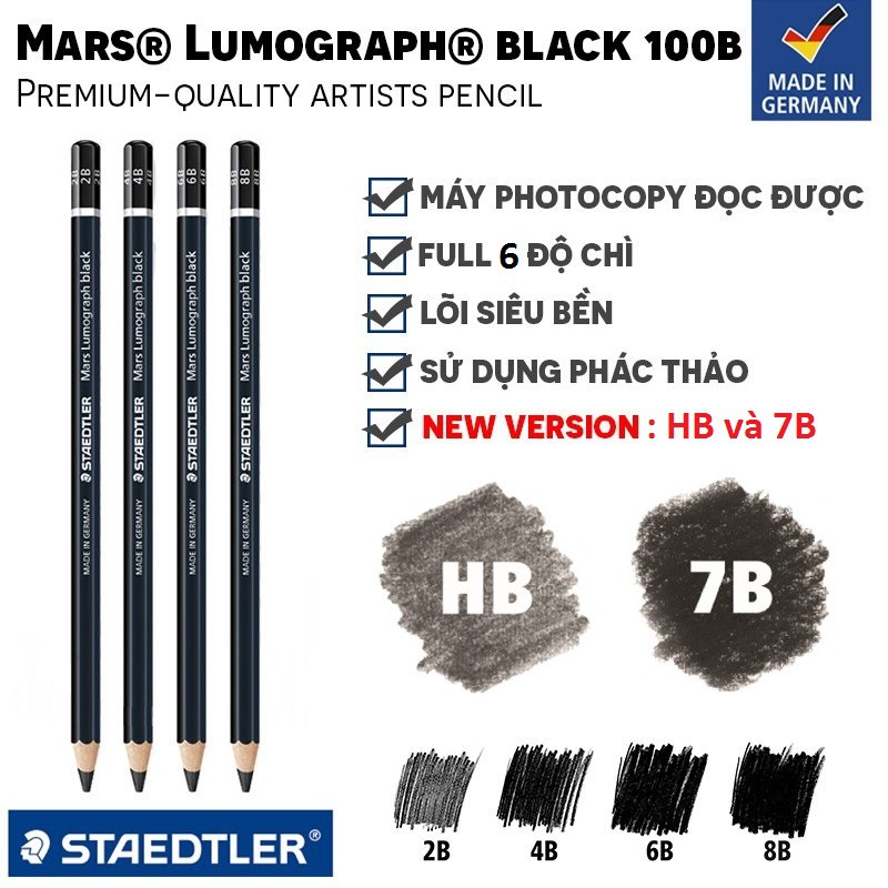 Bút chì staedtler mars lumograph black