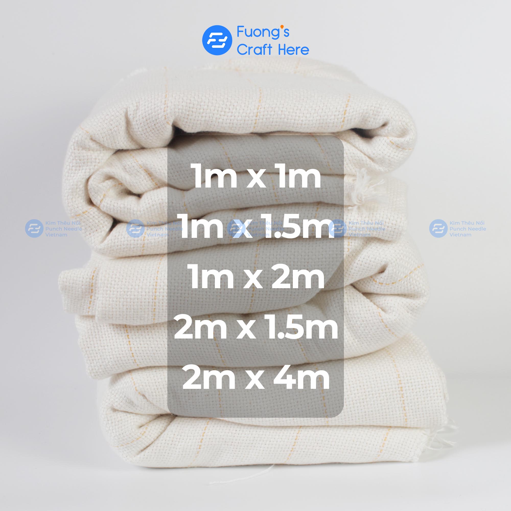 Vải thêu nổi thêu xù sử dụng cho máy làm thảm tufting gun, Primary Backing Fabric for punch needle and tufting machine