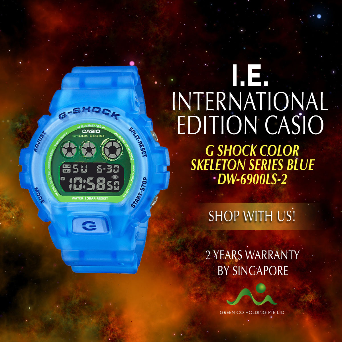 skeleton watch g shock