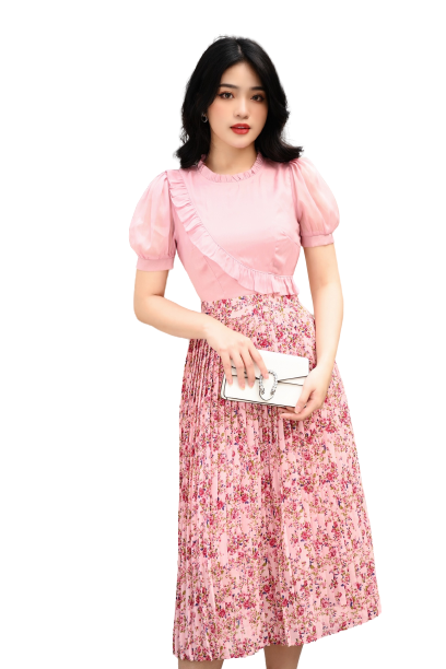 Đầm thiết kế dvc v1545