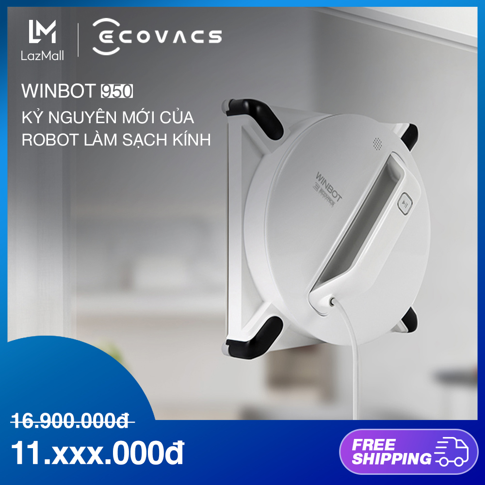 [Trả góp 0%] Robot Lau Kính Ecovacs WINBOT 950 - Hàng chính hãng - Bản quốc tế