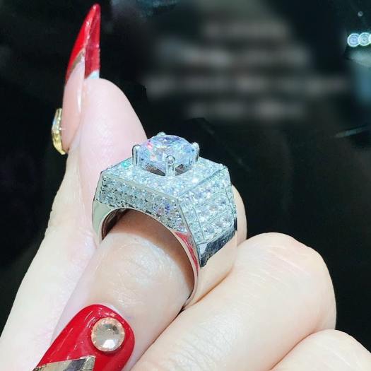 HOÀN TIỀN 15% - Nhẫn nam bạch kim đính đá cao cấp - N6868 Juri shop - Giống Thật 99% - Chất liệu Bạc 925 Bền Màu Vĩnh Viễn Không Đen - Dùng Đi Tiệc