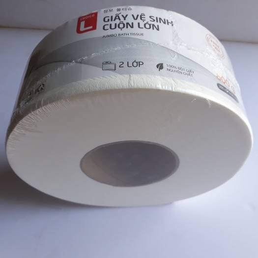 1 CUỘN Giấy vệ sinh cao cấp 2 lớp cuộn lớn Choice L Lotte Hàn Quốc 600g chính hãng