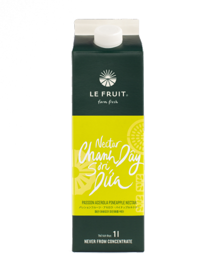 Nước ép nectar dứa, sơ ri, chanh dây 1L Le Fruit