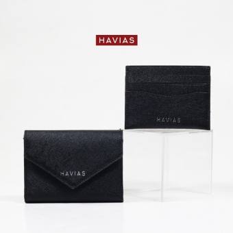 Couple Bóp Ví, Bóp Ví đôi Ví Gấp Mini HEART2 & Ví Mini PIE Da bò Saffiano Ý thương hiệu Havias