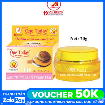 Kem ốc sên trắng da mặt Ngọc Trai VIP ONE TODAY 20g