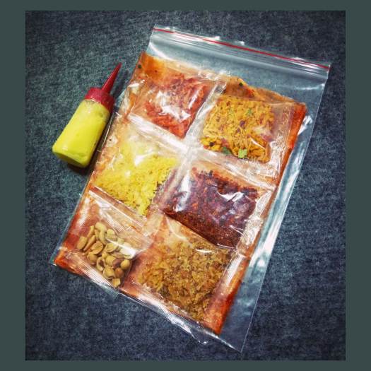 Bánh tráng bơ 6 vị - 2 bánh lơn - bơ chai như hình