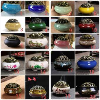 Tặng 3 nụ trầm, Lư đốt trầm hương xông nhà tẩy uế nhiều màu đồ thờ cúng phong thủy mang ý nghĩa may mắn tài