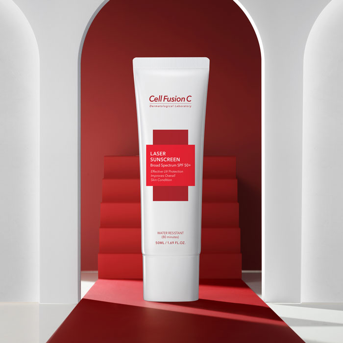 Kem chống nắng cell fusion c laser sunscreen 100 spf50+/pa+++ 50ml - kem chống nắng cell fusion đỏ