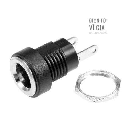 Jack dc cái kích thước 5.5mm x 2.1mm có ốc vặn