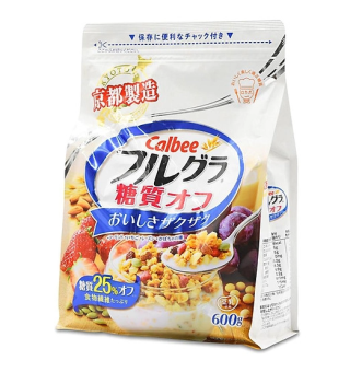 Ngũ Cốc Dinh Dưỡng Ít Đường Calbee Màu Trắng - 600gram