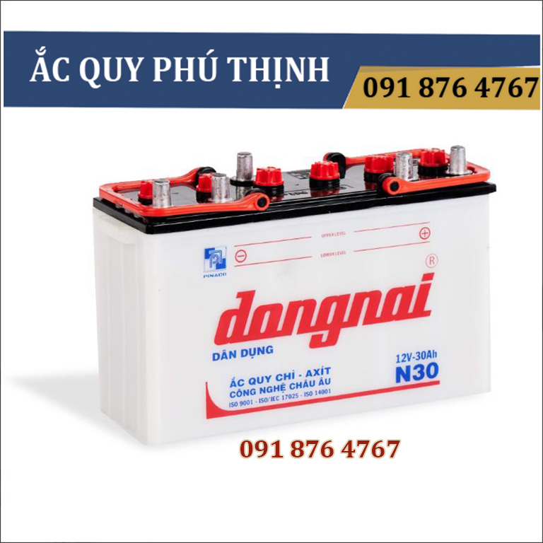 Ắc quy đồng nai 12v-30ah n30