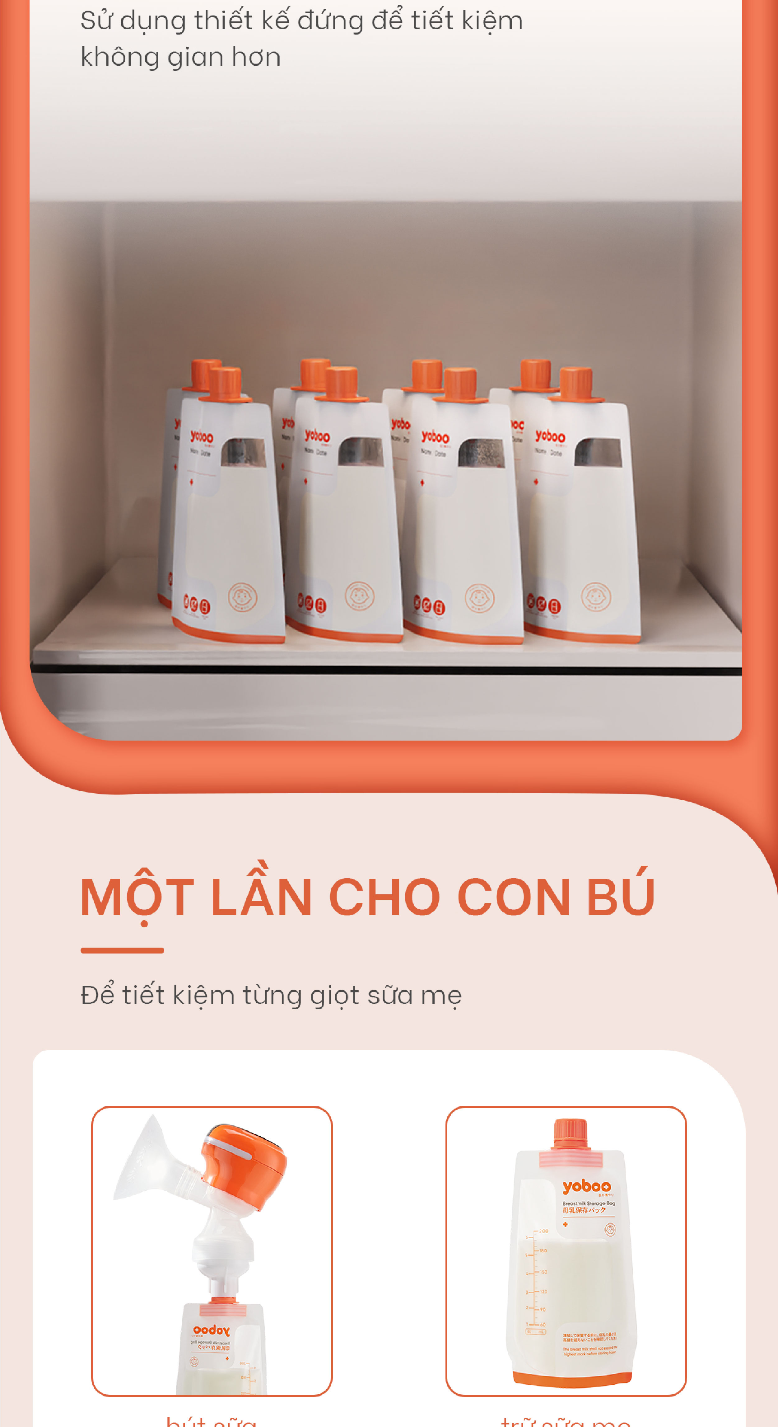 hộp 30 túi trữ sữa mẹ nút vặn yoboo 200ml an toàn không chứa bpa không độc hại chất lượng nhật bản 5