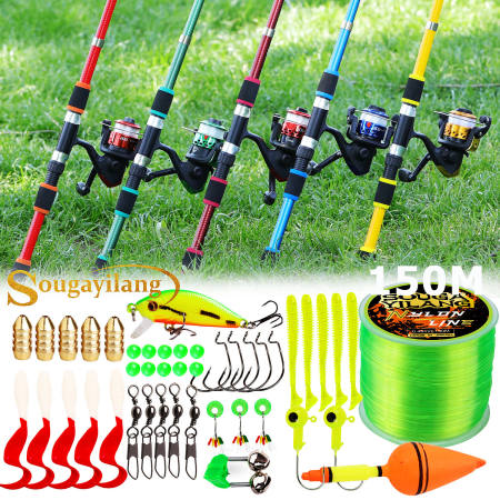 Sougayilang 1.8M Telescopic Fishing Rod & Reel Set