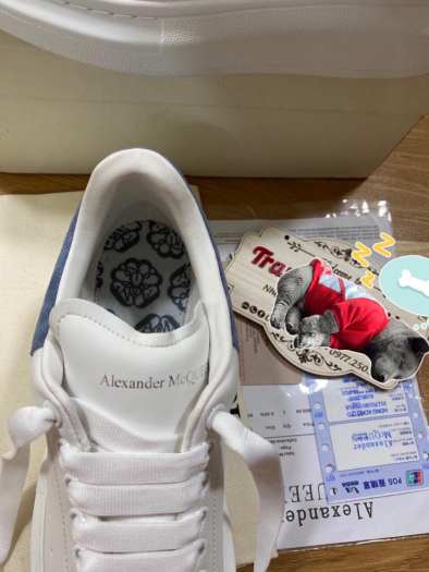 Giầy mcqueen gót xanh