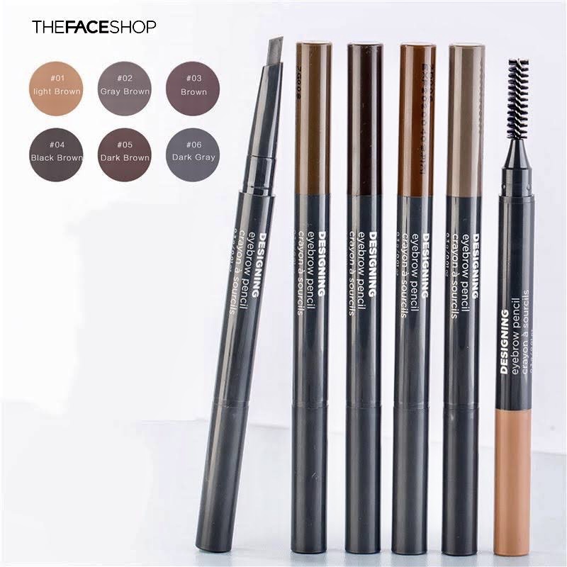 Chì kẻ mày ngang thefaceshop designing eyebrow pencil 0.3gr