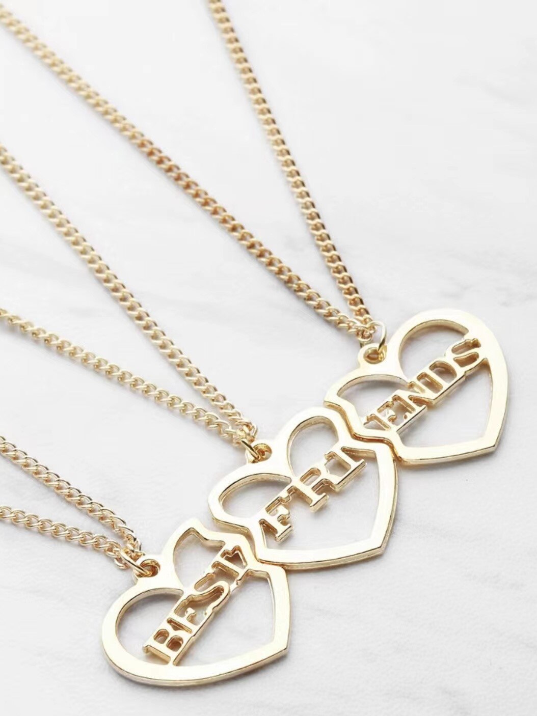 Cute friendship necklaces hot sale for 3