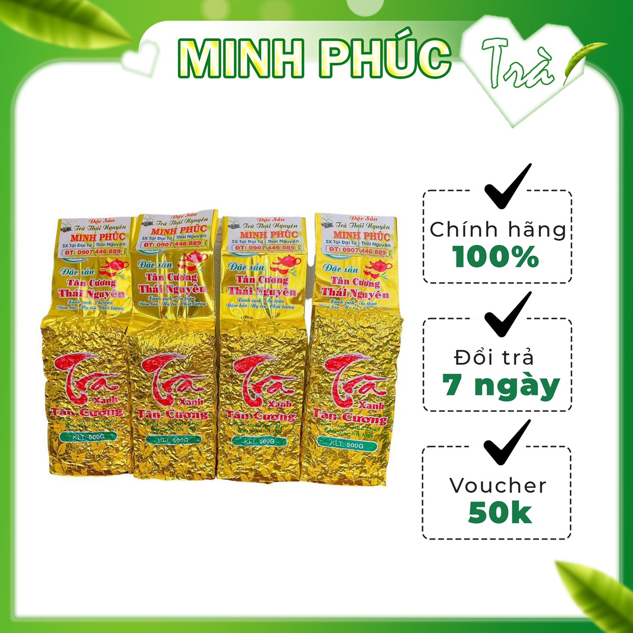 2Kg Trà Thái Nguyên Số 1_Đóng Túi Hút Chân Không