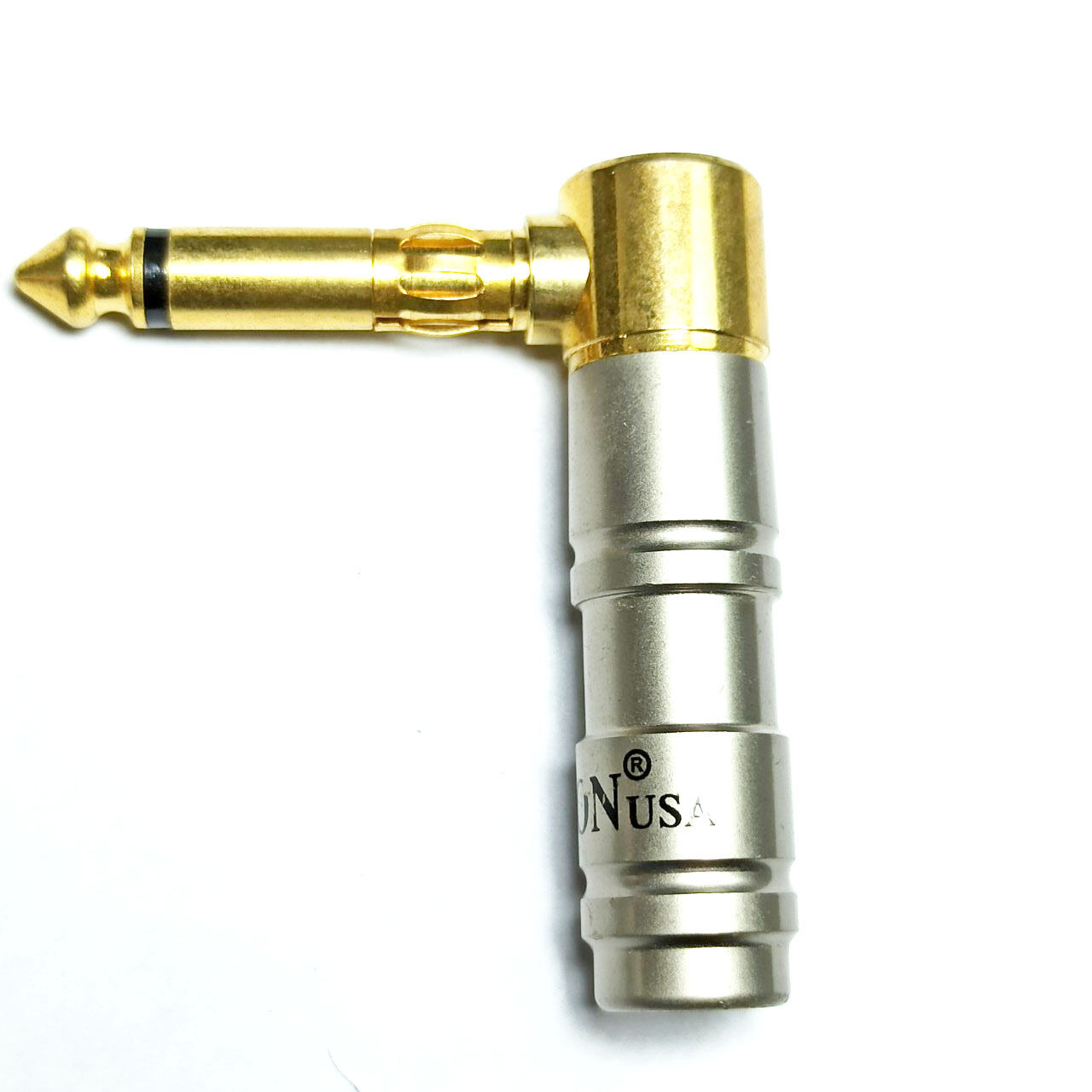 Jack 6ly (6.5mm) cong chữ L hàng Liton chính hãng chân đồng mạ vàng 24k vỏ hợp kim đúc Jack bẻ góc phù hợp cắm thiết bị góc hẹp cho chất lượng dẫn âm thanh chính xác hoàn hảo, Jack 6li, 6 ly, 6.3mm 6ly vuông góc, bẻ cong