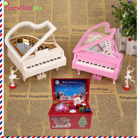 Romantic Ballerina Music Box - Hand Crank Piano Model