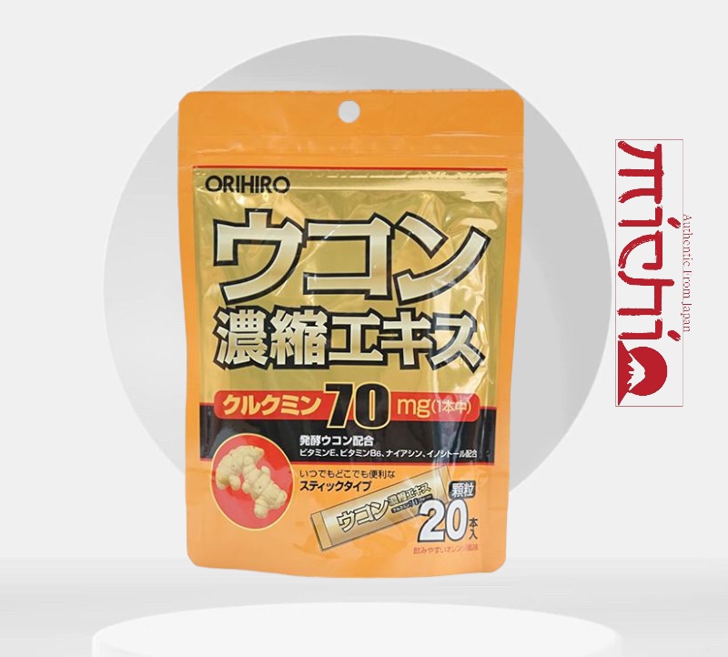 Tinh bột nghệ giải rượu Orihiro 20 gói Nhật Bản