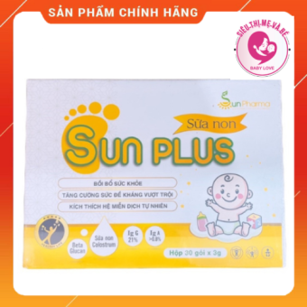 Sữa Non SunPlus - Bổ Sung Sức Khỏe Tăng Cường Đề Kháng Cho Bé Yêu Hộp 30 gói