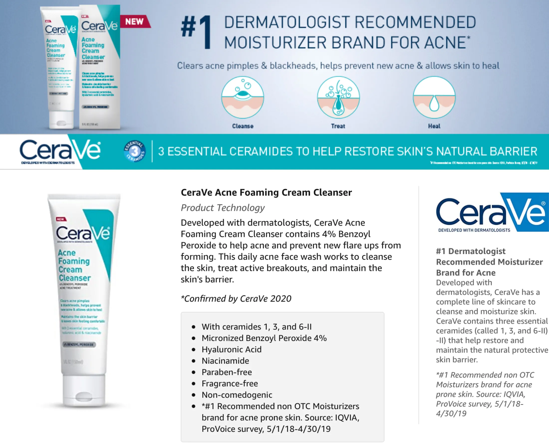 benzoyl peroxide cerave wash