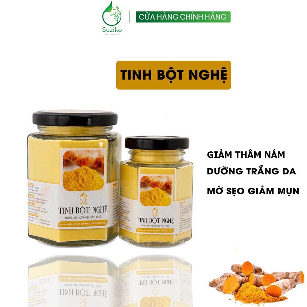 Bột Nghệ đắp mặt nạ hữu cơ SUZIKO nguyên chất | 100% Organic