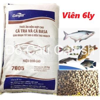 Thức Ăn Cá Cargill 7605(1kg)18% Đạm Cho Cá ăn hoặc dùng câu cá(1kg)-1KG cám cá cargill câu cá-mồi câu cá