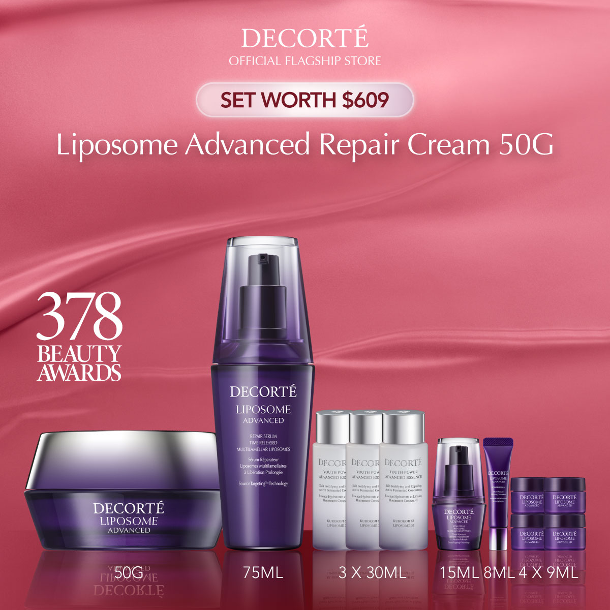 Aug Exclusive] Decorte Liposome Advanced Repair Serum & Cream