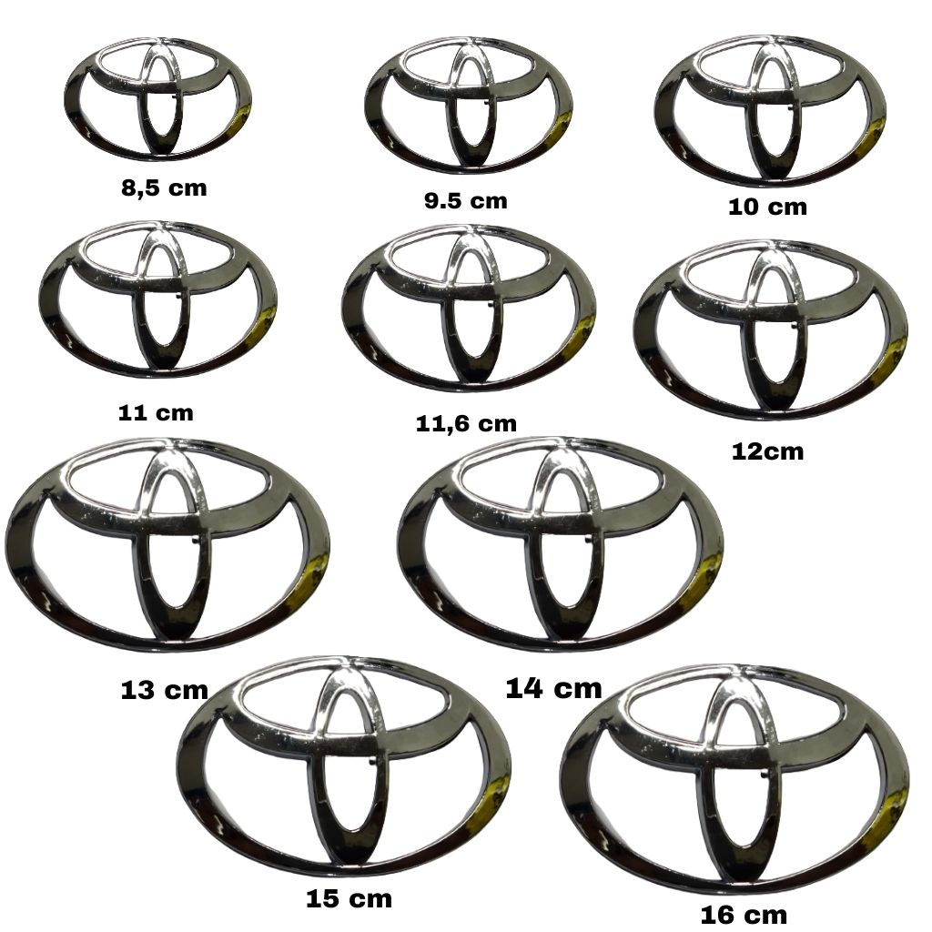 EMBLEM LOGO TOYOTA CHROME Harga 39,000 rupiah*Gratis Ongkir
