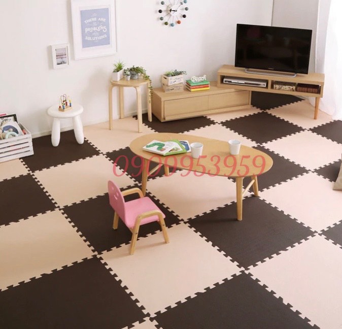 Xốp lót sàn nâu và kem size 45x45x1cm