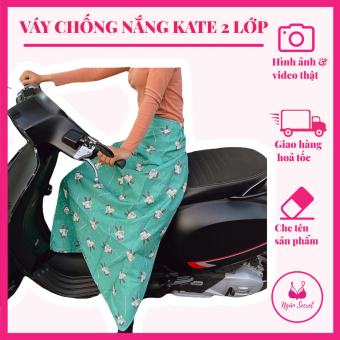 Váy chống nắng 2 lớp dày dặn sử dụng được 2 mặt, vải mịn đẹp