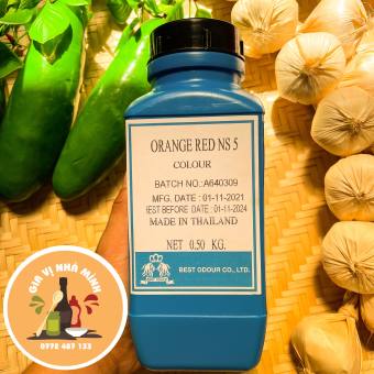 BỘT MÀU ĐỎ CAM THÁI LAN ( MÀU GẠCH TÔM )-500GR