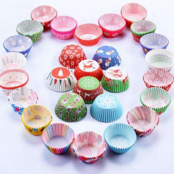 Bộ 100 Khuôn cupcake giấy mềm đáy 4,5cm