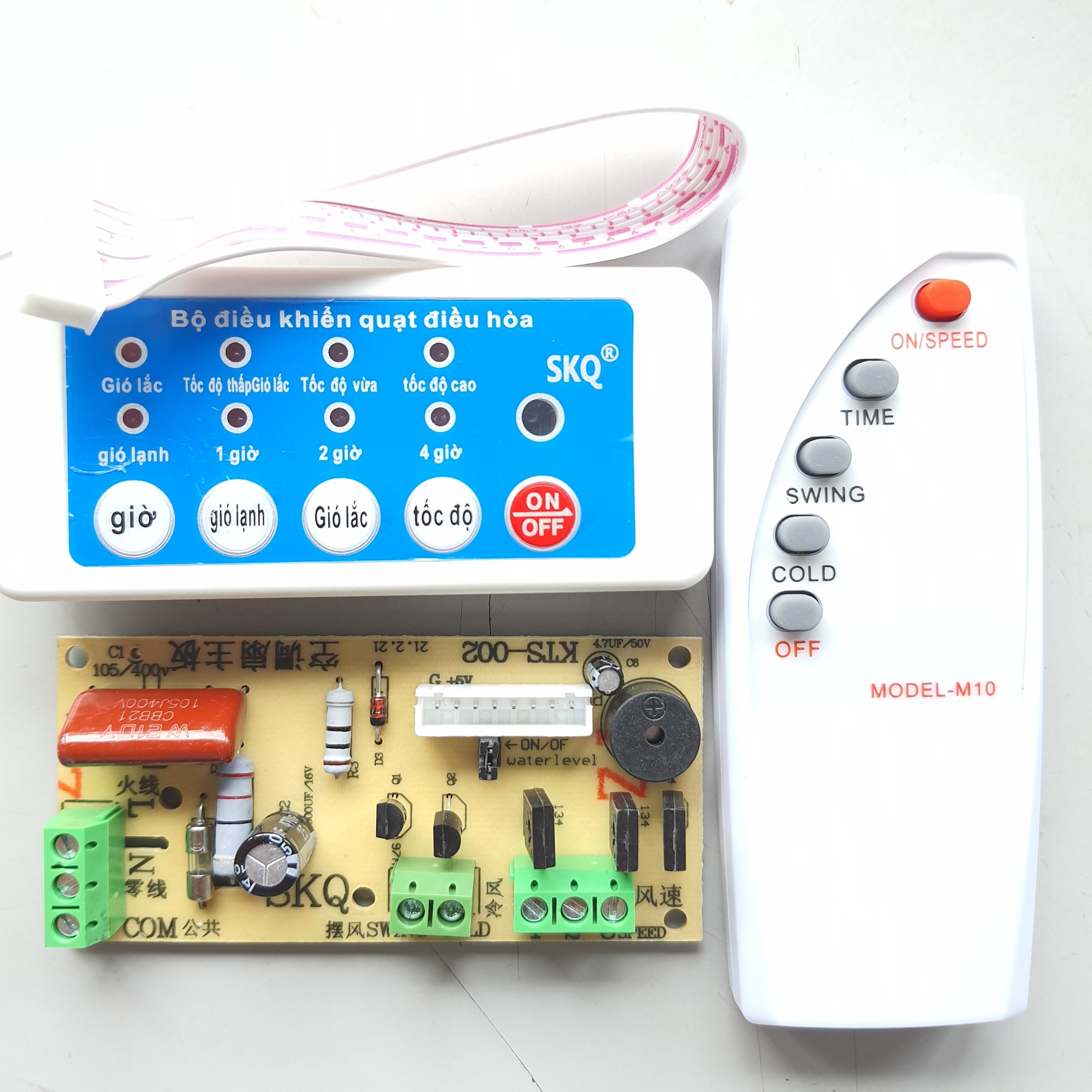 Bộ điều khiển từ xa cho quạt hơi nước quạt điều hòa 220V 300W HÀNG CHÍNH HÃNG LOẠI TỐT TIẾNG VIỆT mạch quạt điều khiển từ xa