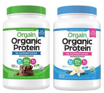 Orgain Organic Protein Hương Vanilla và Chocolate 1.20kg