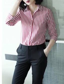Áo Sơ Mi nữ Dài Tay kẻ sọc siêu đẹp