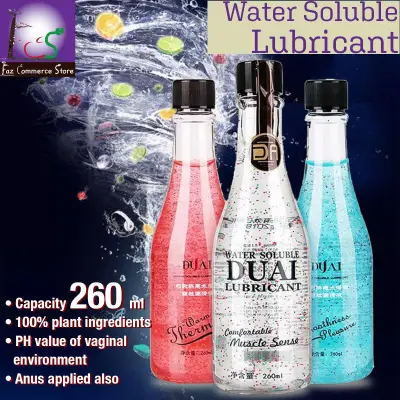 •LCS™ – DUAI 260ml Water Soluble Lubricant Sex Anal Lubricant For Sex Toys Lube Lubricant For Oral Vagina Sex Gel For Gay water based lubricant adult sex products (1)