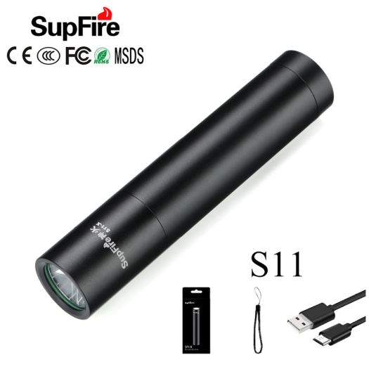 Đèn Pin Mini Supfire S11, Đèn LED Flash USB 4300MAH