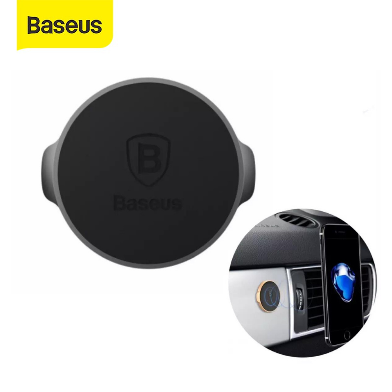 Bộ hít điện thoại từ tính trên oto và mặt phẳng Baseus Small Ears - giá đỡ điện thoại loại dán nam châm trên ô tô xe hơi siêu dính